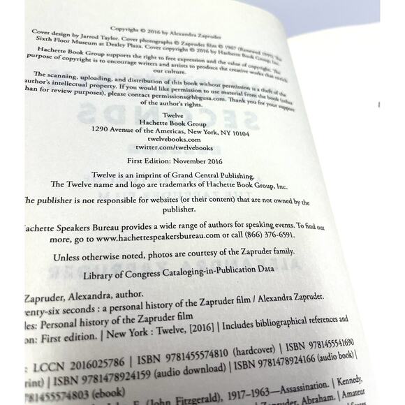 Twenty-Six Seconds 1st Edition Personal History of the Zapruder Film Zapruder - Picture 2 of 4